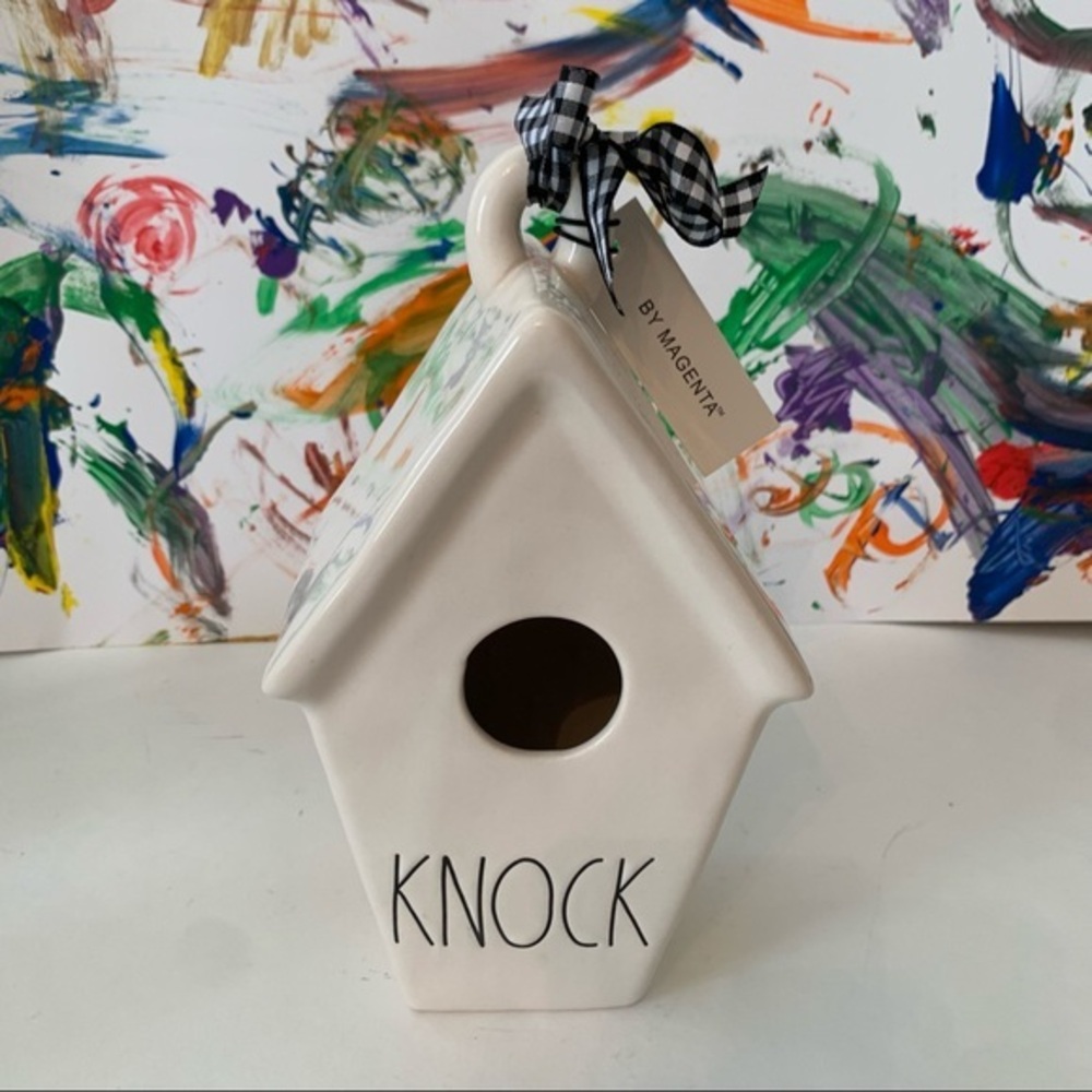 Rae Dunn “Knock” Birdhouse By Magenta